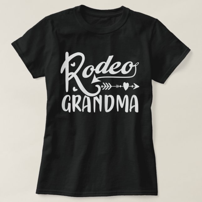 Womens Rodeo Grandma - Funny Grandma T Shirt (Design framsida)