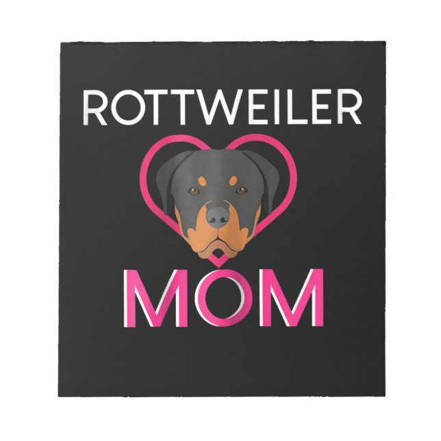 Womens Rottweiler Mamma Anteckningsblock (Framsida)
