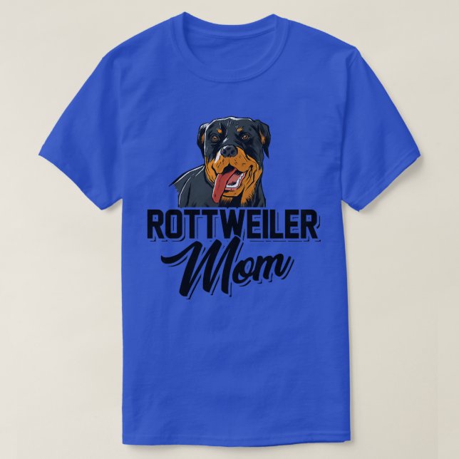 Womens Rottweiler Mamma Hundägare Hundar Walking H T Shirt (Design framsida)