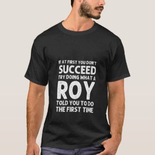 Womens Roy Funny Surname Family Träd Birthday Reun T Shirt