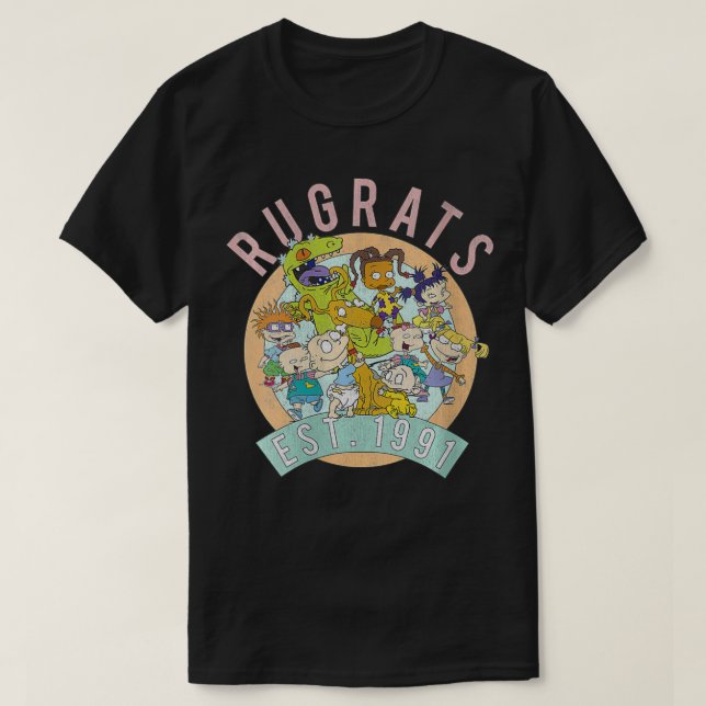 Womens Rugrats 1991 Group Shot VNeck T Shirt (Design framsida)