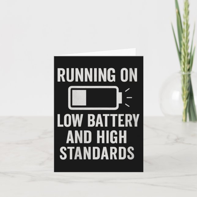 Womens Running On Low Battery And High Standards F Kort (Framsida)