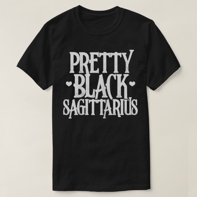 Womens Sagittarius Funny Söt Black Sagittarius T Shirt (Design framsida)