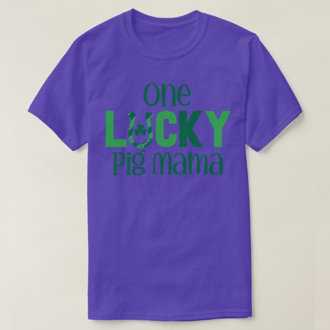 Womens Saint Patricks Day Costumes for Pig Mama On T Shirt (Design framsida)
