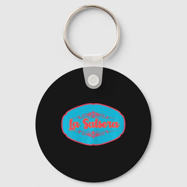 Womens Salsa Dancer la Salsera' Nyckelring (Framsida)