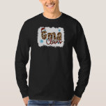 Womens Santa Gma Claus Snowflake Leopard Christma T Shirt<br><div class="desc">Womens Santa Gma Claus Snowflake Leopard jul</div>