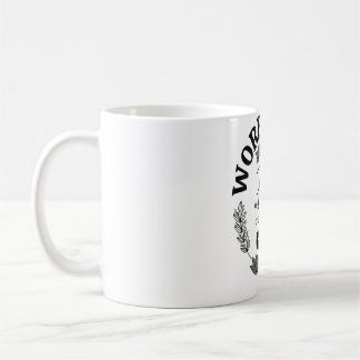 Womens Santa Kärlek Samoyeds Puppy Hund VNeck Kaffemugg