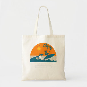 Womens Santa Monica California Beach Retro Vintage Tygkasse