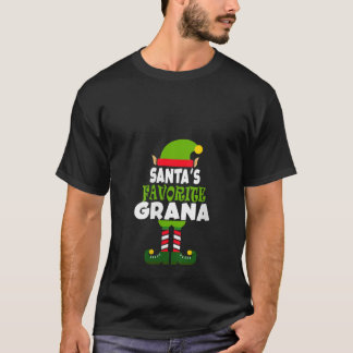 Womens Santa s Favorite Grana Funny Christmas Vaca T Shirt