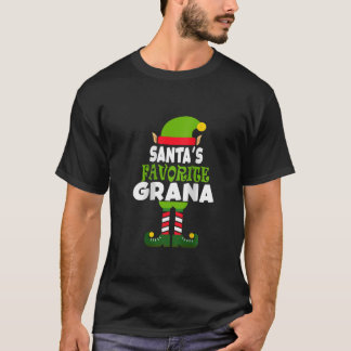 Womens Santa s Favorite Grana Funny Christmas Vaca T Shirt