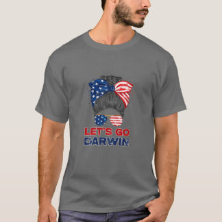 Womens Sarkastic Quote USA flagga Bandana Messy Bu T Shirt