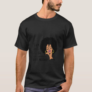 Womens Sassy African American Woman Curly Afro Bla T Shirt