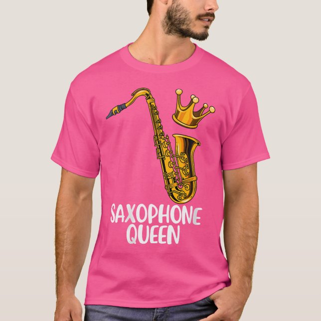 Womens Saxophone Jazz Music Gift Women Saxophone G T Shirt (Framsida)