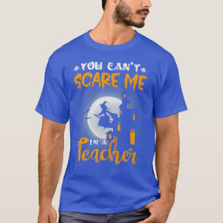 Womens Scary Halloween-deformationsbroom måne häxt T Shirt