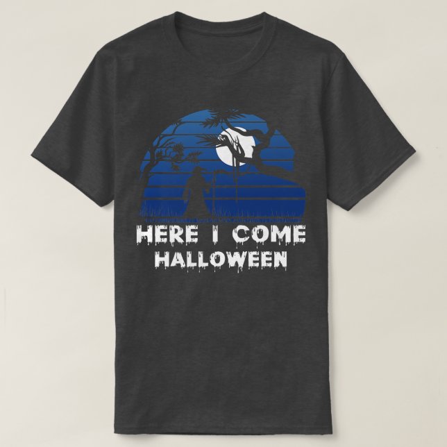 Womens Scary Halloween-designbroom här i komen T Shirt (Design framsida)