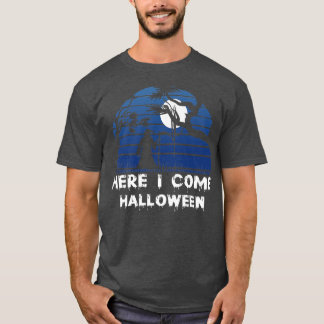 Womens Scary Halloween-designbroom här i komen T Shirt