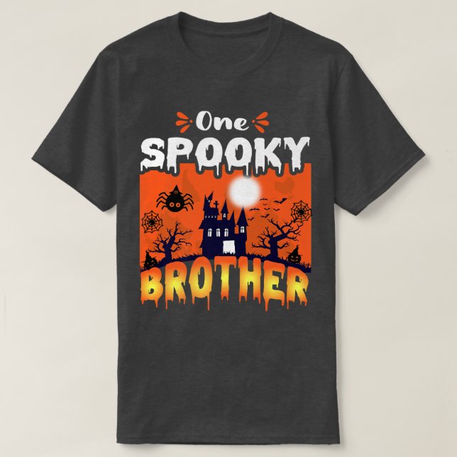 Womens Scary Scoky Halloween-design hemsökt slott T Shirt (Design framsida)