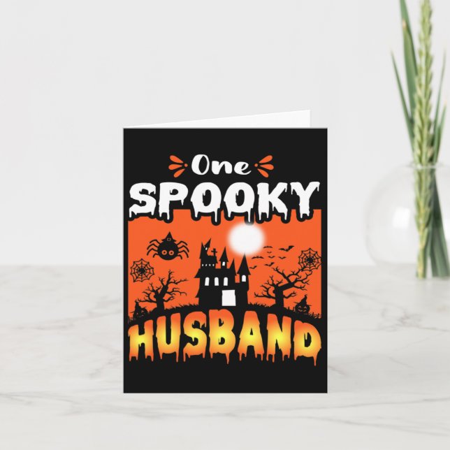 Womens Scary Spooky Halloween Design-design, hemli Kort (Framsida)