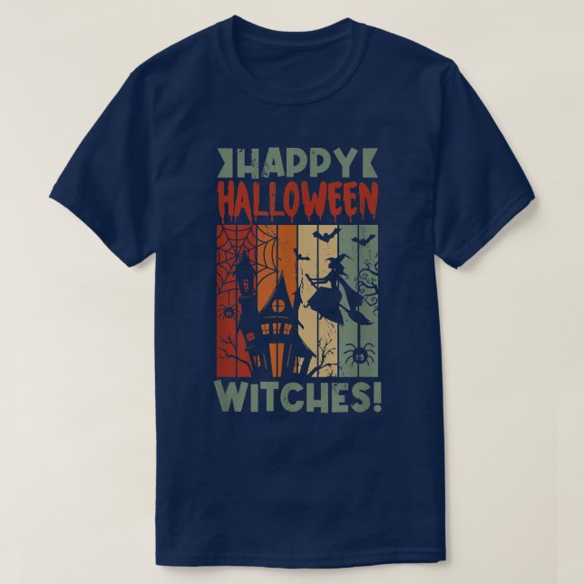 Womens Scary spooky Halloween witches1119 T Shirt (Design framsida)