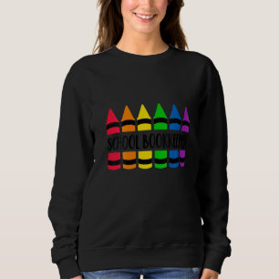 Womens School Bookkeeper Teacher Crayon Cray Teach T Shirt