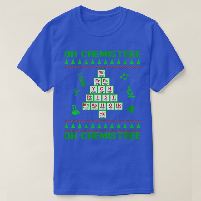 Womens Science jul Oh Chemist ree Chemistre T Shirt (Design framsida)