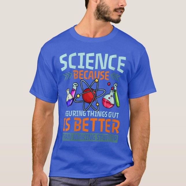 Womens Science Scientist Teacher Student VNeck T Shirt (Framsida)
