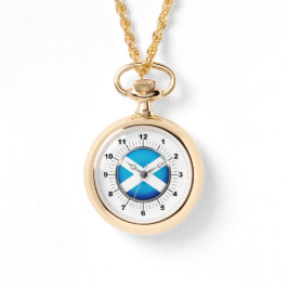 Women's Scotland Flagga Wraparound Guld Watch Armbandsur