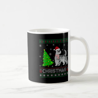 Womens Scottie Hund Julafton Träd Lighting Ugly Ch Kaffemugg