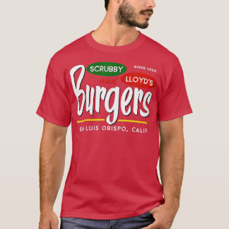 Womens Scrubby Lloyds Burgers San Luis Obispo Cal T Shirt