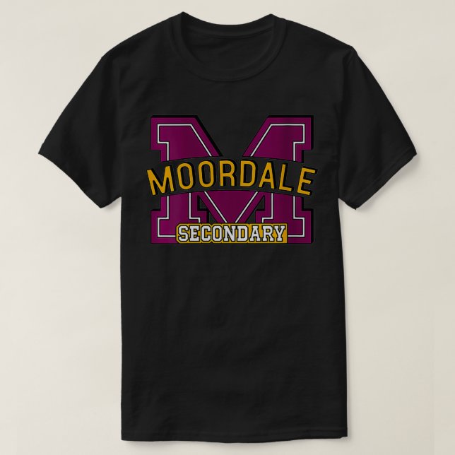 Womens Se Education Moordale Secondary Logotyp VNe T Shirt (Design framsida)