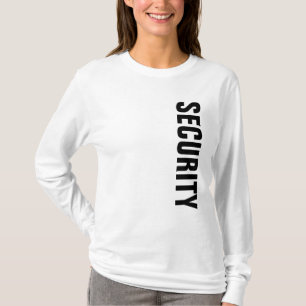 Womens Security T-Shirts Dubbla Side White