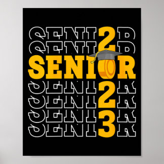 Womens senior 2023 hockey player graduate class of poster