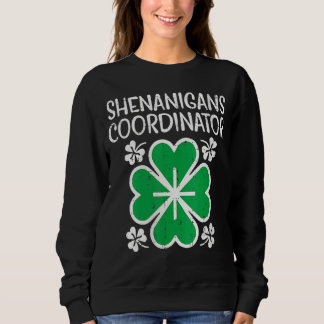 Womens Shenanigans Coordinator Funny St Patricks T Shirt