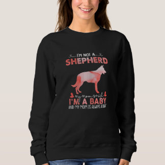 Womens Shepherd Mamma Said Baby Shepherd Hund Chri T Shirt