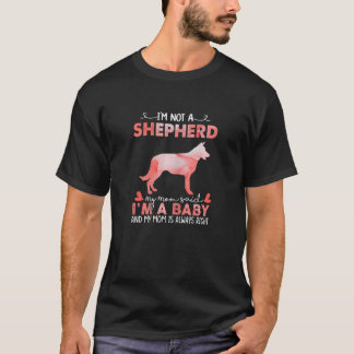 Womens Shepherd Mamma Said Baby Shepherd Hund Chri T Shirt
