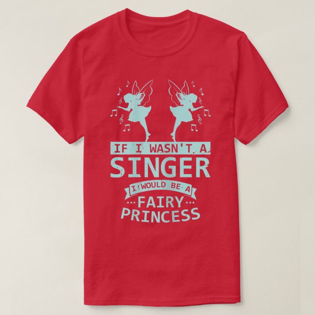 Womens Singer Fairy Princess Karaoke Music Musicia T Shirt (Design framsida)