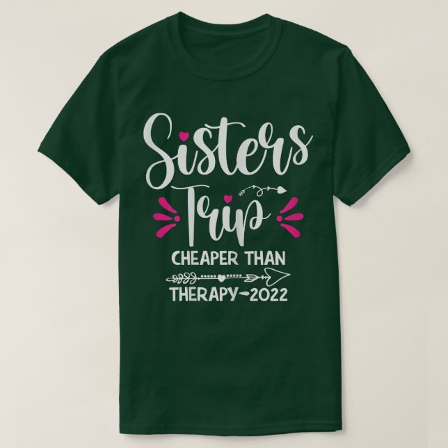 Womens Sisters Road Resa 2022 Helg Family Vacat T Shirt (Design framsida)