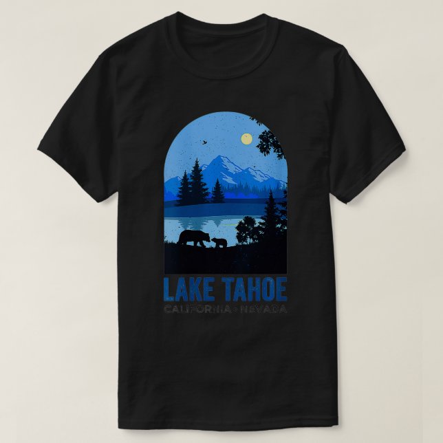 Womens Sjö Tahoe California Nevada Summer Vacatio T Shirt (Design framsida)