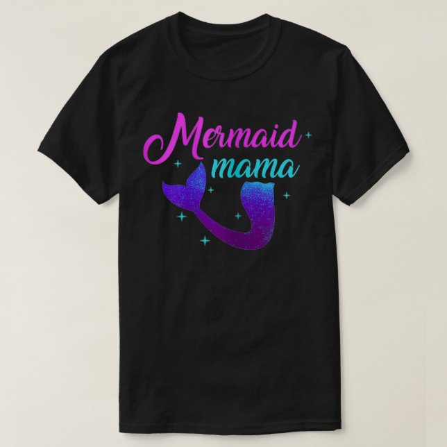Womens Sjöjungfru Mamma Funny Siren Mamma Sea O T Shirt (Design framsida)