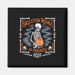 Womens Skeleton Mamma Pågår 2026 Graviditet Hal Magnet