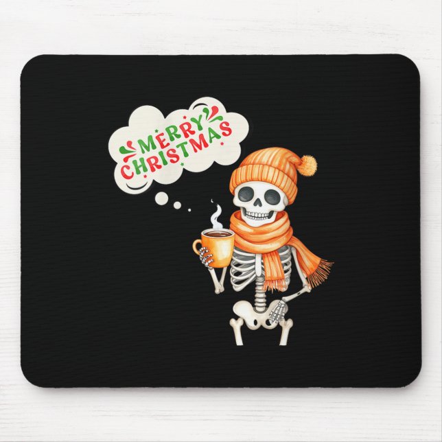 Womens Skeleton Speak Merry Christmas Waer F And H Musmatta (Framsidan)