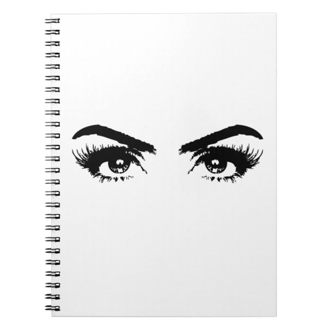 Womens Sketch Eyebrows Anteckningsbok (Framsidan)
