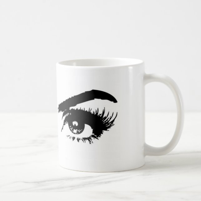 Womens Sketch Eyebrows Kaffemugg (Höger)