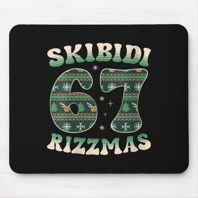 Womens Skibidi Rizzmas 67 Six Seven Meme Ugly Chri Musmatta (Framsidan)