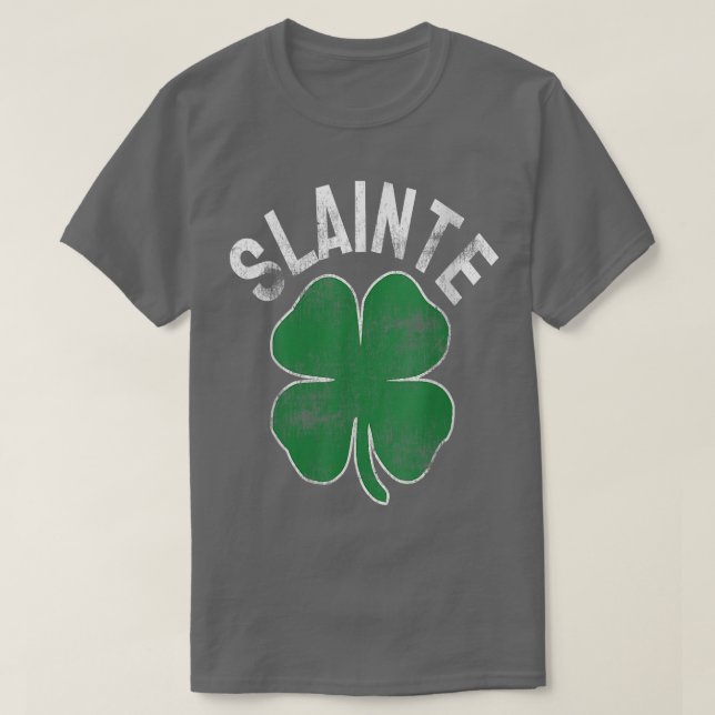 Womens Slainte Beer Drinking Irish ST PATRICKS DAY T Shirt (Design framsida)