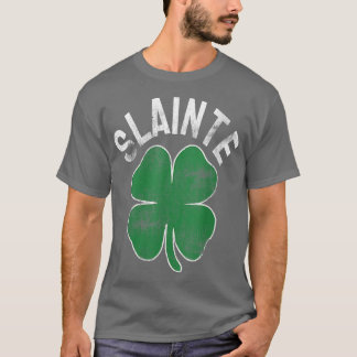 Womens Slainte Beer Drinking Irish ST PATRICKS DAY T Shirt