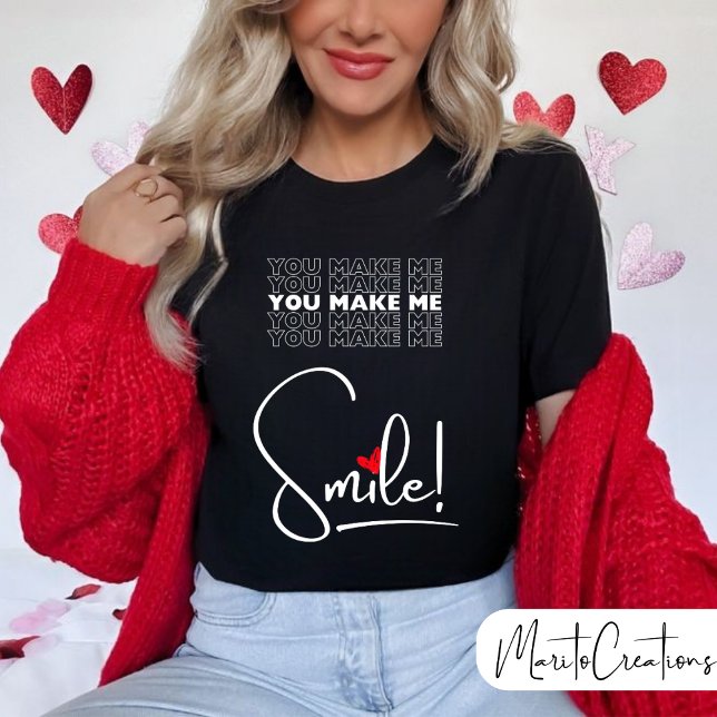 Women's smile T-shirt celebrating Valentine's Day (Skapare uppladdad)