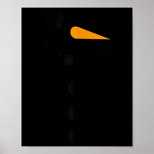 Womens Snowman Pregnancy Cute Pregnant Women Chris Poster (Framsidan)