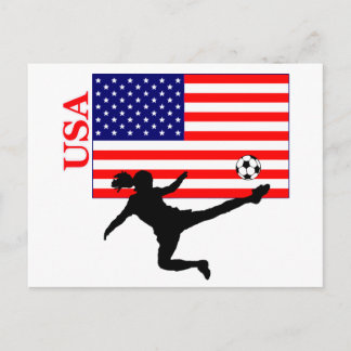 Women's Soccer USA Vykort