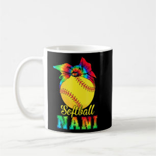 Womens Softball Nani Tie Dye Softball Mor Da Kaffemugg